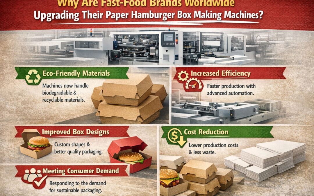 ¿Por qué las marcas de comida rápida de todo el mundo están actualizando sus máquinas para fabricar cajas de papel para hamburguesas?